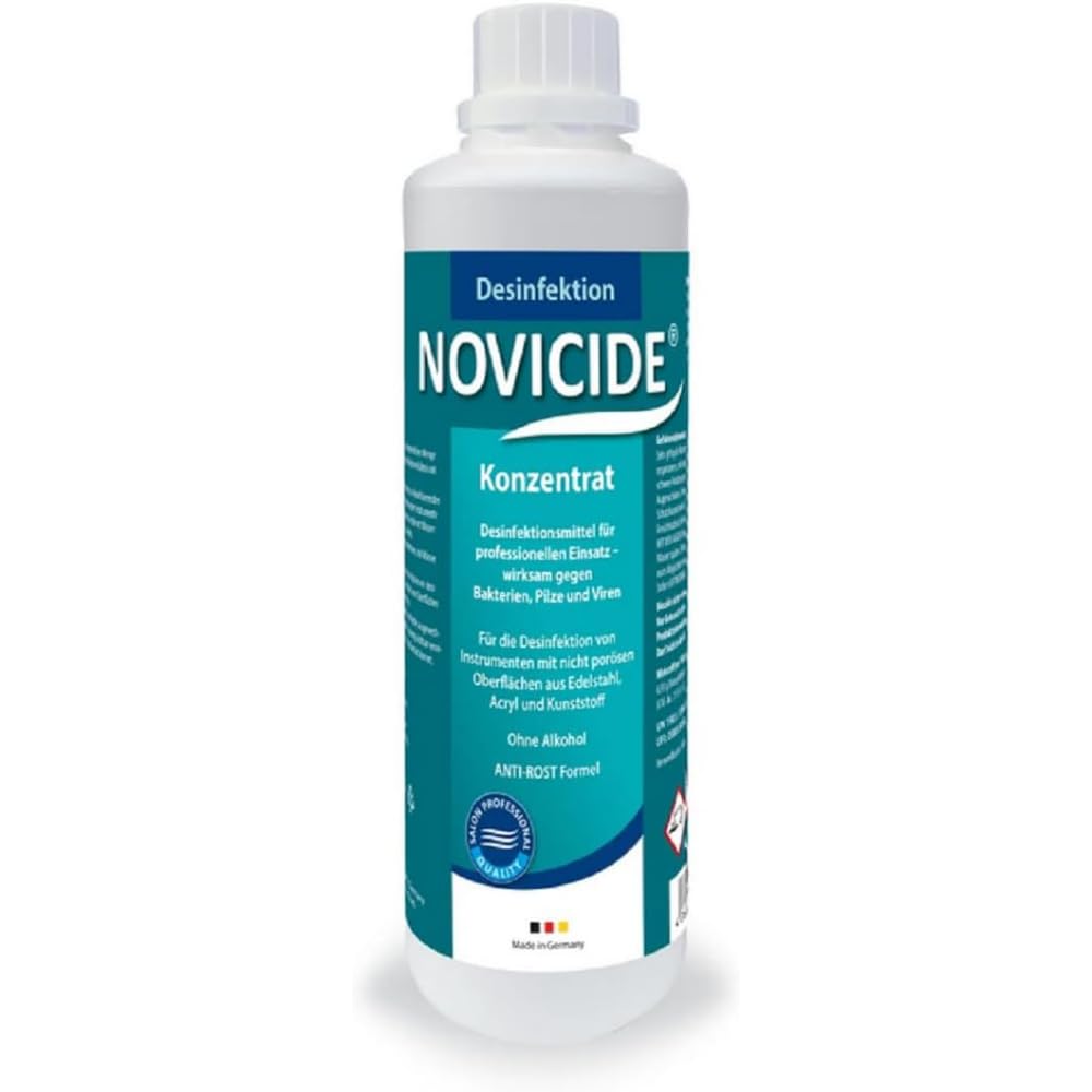 Novicide Desinfektion Konzentrant, Fungicide & Virucide desinfectant Solution, 500 ml (Packaging may vary)