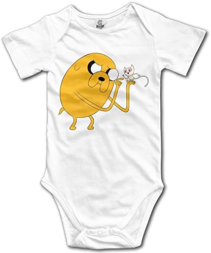 CHYY Newborn's Adventure Time Jake Organic Baby Onesie Bodysuits