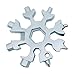 18-in-1 Multitool Card Stainless Steel Combination Compact Portable Outdoor Products Snowflake Tool Card