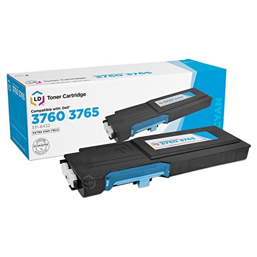 LD Compatible Toner Cartridge Replacement for Dell C3760 & C3765 Extra High Yield (4 Black, 2 Cyan, 2 Magenta, 2 Yellow, 10-Pack) - Thumbnail 3