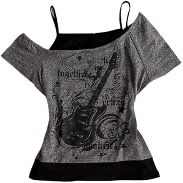 Y2k Tops Emo Tops Grunge Clothes Goth Clothes Vintage