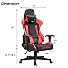Vitesse Gaming Chair Sillas Gaming Racing Style Computer Gaming Chairs for Adults Ergonomic Desk Comfortable Chair High Back Swivel Executive Leather Chair with Lumbar Support and Headrest (Red)