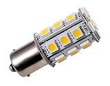 GRV Ba15s 1156 1141 High Power Car LED Bulb 24-5050SMD DC 12V Warm White Pack of 2