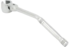 Oxygen Sensor Flex Head Wrench, Flexible O2 Sensor Socket Removal Tool Chrome Tangsten Steel Access Difficult Spots for Car R