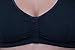 Ladies Front Fastening Velcro Bra Black Size 44