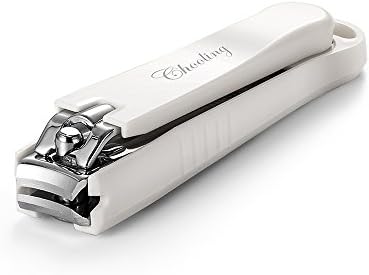Chooling Nail Clippers with Catcher - Large Fingernail Clipper (Built-in Nail File) with a Free Pouch