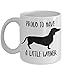 ChillThreads Dachshund Mug - Proud to Have A Little Wiener - Funny Novelty Coffee Cup for Doxie Dog Lovers - Perfect for Pet Daschund Moms and Dads (11 oz, White)