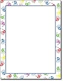 Baby Handprints Border Stationery Paper - 80 Sheets