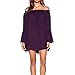 May&Maya Women's Flounce Ruffle Edge Mini Dress (L)