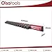 Olsa Tools Magnetic Screwdriver Organizer - Screwdriver Holder with Strong Magnets and Foam Backing - Professional Tool Holder and Tool Organizer - Stores up to 16 Screwdrivers - Red - Part: 1008