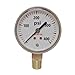 Uniweld G1S 2-Inch Gauge 0-400 PSI Gold Steel Case, 1/4-Inch NPT Bottom Mount