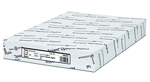 Accent Opaque Digital Inkjet with ImageLok Technology, White, 24lb / 60lb, Ledger, 11 x 17, 95 Bright, 500 Sheets / 1 Ream, Made In The USA