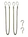 Home Queen Set of 2 Rope Tie Backs for Window Curtain with 2 Hooks, Hand Knitting Buckle Cord Drapery Holdbacks, Beige