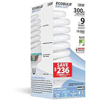 Feit Electric ESL85T/D 300W Equivalent 85 Watt CFL Twist Bulb (Pack of