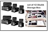 Ikea Drawer Boxes Organizers Storage Bins, Black, Set of 12, Skubb