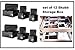 Ikea Drawer Boxes Organizers Storage Bins, Black, Set of 12, Skubb