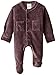L'ovedbaby Unisex-Baby Newborn Organic Cotton Velour Footed Overall