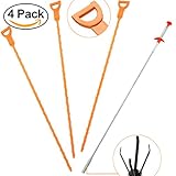 Hair Drain Clog Remover Drain Relief Tool Vigaer 4 Pack Slow Drain Cleaner