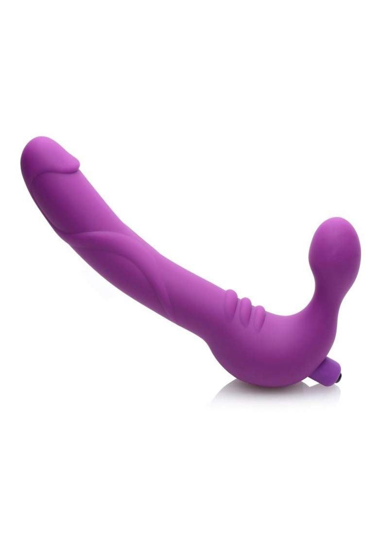 Royal Revolver Vibrating Strapless Silicone Strap On Dildo
