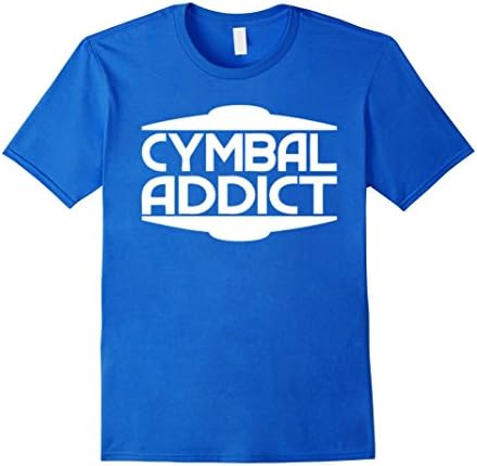Mens Cymbal Addict T-shirt Small Royal Blue