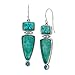 Silpada 'True Colors' Compressed Turquoise and Quartzite Drop Earrings with Crystals in Sterling Silver