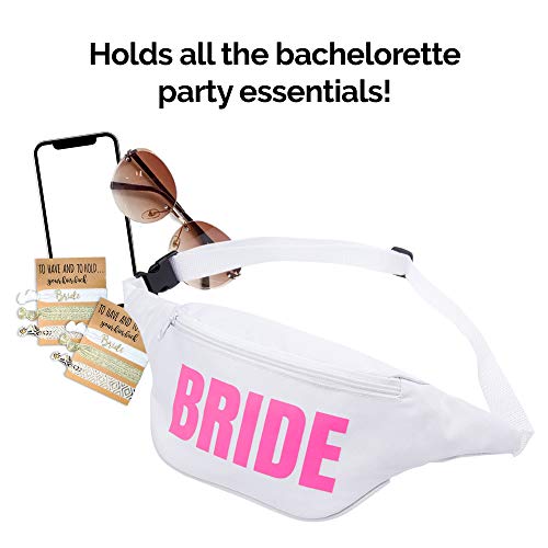 Bachelorette 80s Fanny Pack Set 12 Pack 1 Bride Fanny Pack and 11