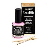 Simply Peel Off Latex Tape | Peel Off Nail Polish Barrier | Liquid Latex Barrier for Nail Art, Manicures & Pedicures | Easy Cleanup Latex for Messy Nail Art - Magique Second Skin, 0.5 fl oz