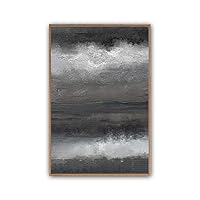 Framed Canvas Wall Art Abstract Color Block Canvas Prints Home Artwork Decoration for Living Room,Bedroom - 16x24 inches