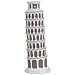 Westland Giftware Magnetic Ceramic Salt and Pepper Shaker Set, Mwah Leaning Tower of Pisa, 5-Inch, Set of 2