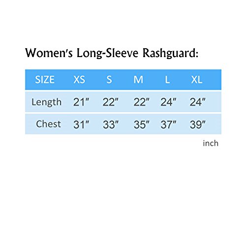image for WIN.MAX Women's Long-Sleeve Rashguard UPF 50+ Swim Shirt Swim Tee For 