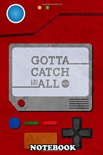 Notebook: Pokemon Pokedex Typo Minimalist , Journal for Writing, College Ruled Size 6" x 9", 110 Pages Paperback – November 23, 2019