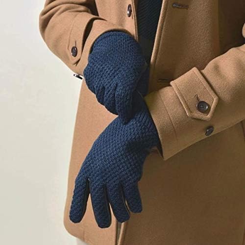 Amazon シップス メンズ Ships Ships 鹿の子ニット レザー スクリーンタッチ スマートフォン グローブ ネイビー One Size 手袋 通販