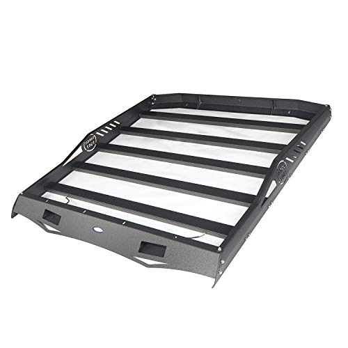 uBox 4 Door Roof Rack Cargo Basket with Wind Deflector Fit for 0718
