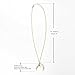WORTHTRYIT Pendant Necklace ,Ivory Double Horn Moon Pendant Necklace With O Chain-M