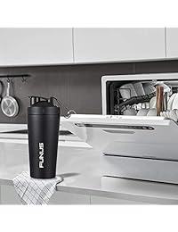 FUNUS Protein Shaker Bottle Odorless Mixed Stainless Steel Water Bottle Shaker Cup for Men Women Gym Outdoor - 28 Ounce