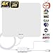 HDTV Antenna,[Newest 2019] Indoor Digital Amplified TV Antennas 120 Miles Range Amplifier Signal Booster for 4K HD 1080P VHF UHF Freeview Local Channels –16.5 ft Coax Cable Support All TV's