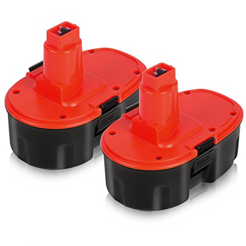 Enegitech 2Pack 18V 3.6Ah Replacement Battery for DEWALT XRP DC9096 DE9039 DE9095 DE9096 DE9098 DW9095 DW9096 DW9098 DE9503 High Capacity Cordless Power Tools (Pod-Style)