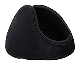 Simplicity Mne's Black Fleece Ear Warmers Winter Earmuffs Ear Covers Protection