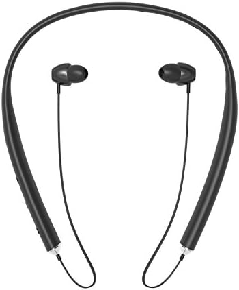 Zision ZS-BE14 Flexible Bluetooth Headphones ZS-BE14 Sport Wireless Subwoofer Headsets 10 Hour Music Time Light Weight (black)