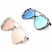 ABC® Twin-Beams Geometry Design Women Metal Frame Mirror Sunglasses Cat Eye Glasses
