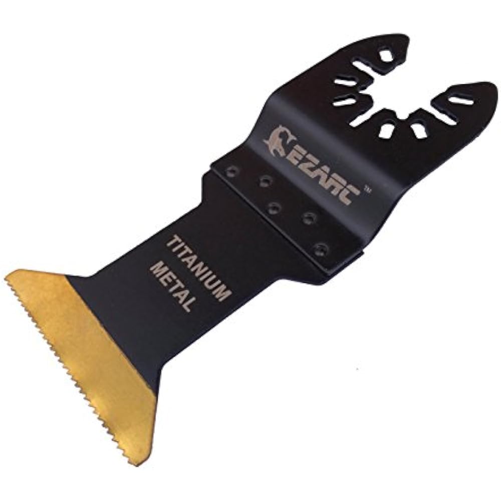 EZARC Titanium Oscillating Multitool Blade For Wood, Metal And Hard