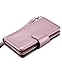 FLYEE Case Compatible with Galaxy S8(5.8inch,Released in 2017),Wallet Case for Women and Girls with Card Holder and Mirror,9 Cards Slots Premium Leather Flip Magnetic Dream Protective case-Rose Gold