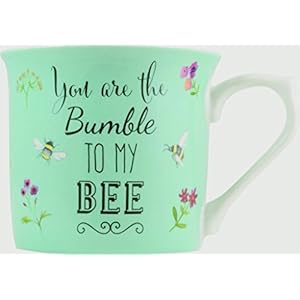 English-Tableware-Co-Bee-Happy-Blue-Fine-China-Mug English Tableware Co. Bee Happy Blue Fine China Mug