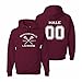 The Creating Studio Adult Hale 00 Beacon Hills Lacrosse 2-Sided Hoodie (Medium, Maroon)