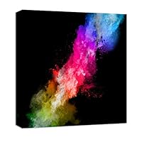 Canvas Wall Art Colorful Powder Canvas Prints Home Artwork Decoration for Living Room,Bedroom - 12x12 inches