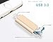 iPhone USB Flash Drive, 3 in 1 OTG Memory Stick USB 3.0 External Storage Expansion Adapter for iPhone, iPad, MacBook iOS Android Cell Phone PC（Gold 32G）