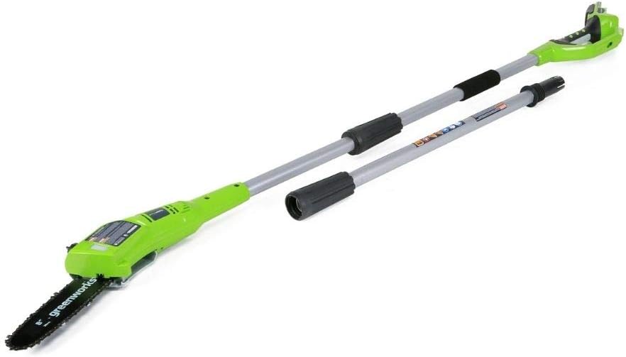 Greenworks G24PSHK2 Cordless 2-in-1 Pole Saw and Pole, Pole Saw 20cm Bar - Image 4