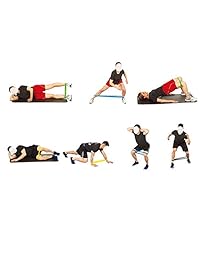 ANSLYQA bandas de resistencia, banda de ayuda para ejercicios de entrenamiento para levantamiento de fuerza, bandas de entrenamiento de látex natural, juego de 5