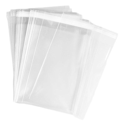 Clear Resealable Cello Cellophane Bags Good for Bakery, Candle, Soap, Cookie (4x6inch-100Pcs)