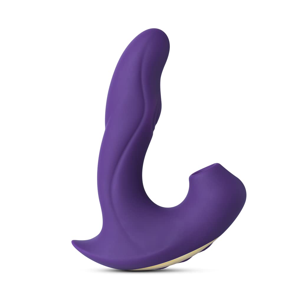 BeHorny Clitoris Sucker Vibrator with G-Spot Vibrator, 10 Speeds Rechargeable